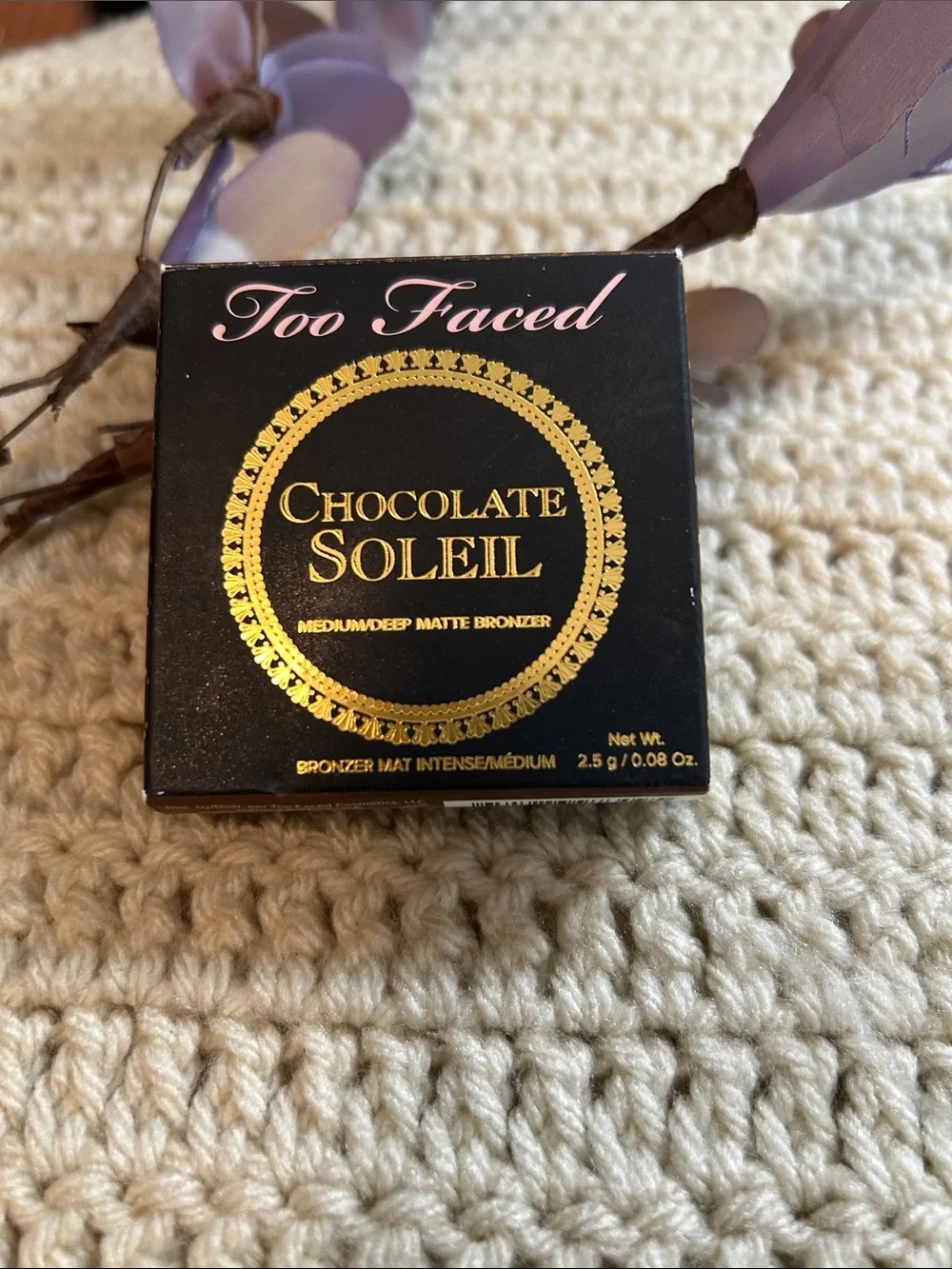 Too Faced Chocolate Soleil Matte Bronzer - Black & Gold Packaging